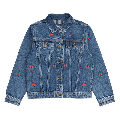 The New Natalia Denim-jakke Medium Blue Denim 3-4 Y  Blå  3-4 år  kvinde