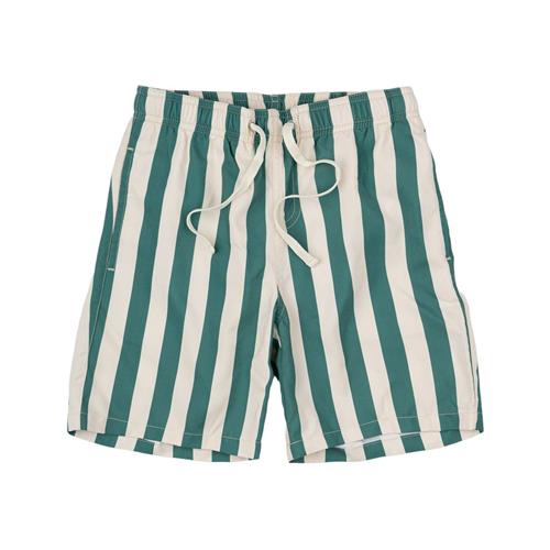 The New Nibes Badeshorts Bottle Green Striped 5-6 Y  Grøn  5-6 år  mand