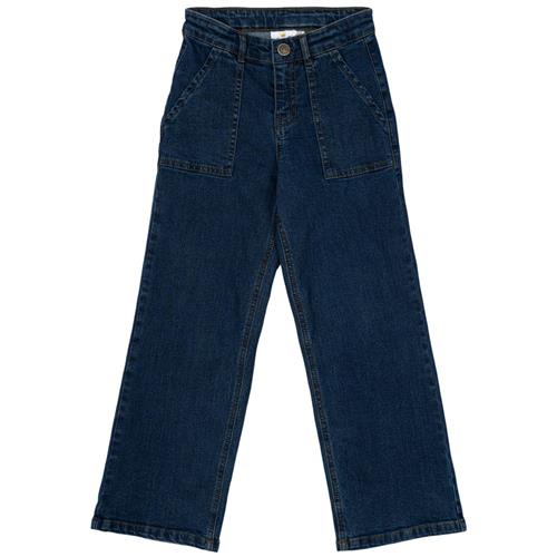 The New Nydia Brede Jeans Light Blue Denim 7-8 Y  Blå  7-8 år  kvinde