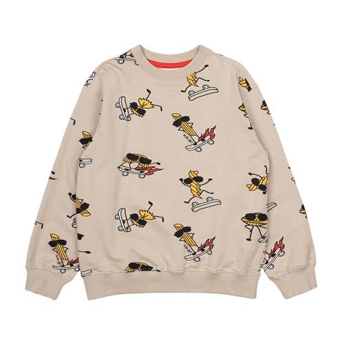 The New GOTS Narfa Sweatshirt Feather Gray 5-6 Y  Grå  5-6 år  mand