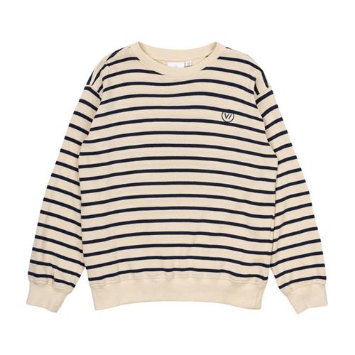 The New GOTS Nero Sweatshirt Mood Indigo Striped | Marine blå | 7-8 years