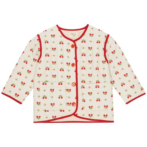 Flöss Sofia Jakke Soft White Berry 122 cm  Hvid  122 cm  kvinde