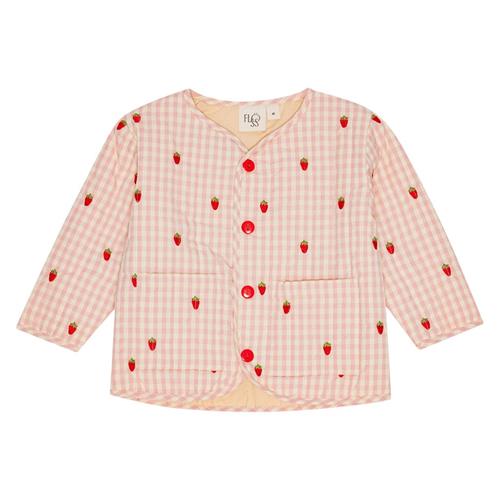 Flöss Dolly Jakke Pink Berry Gingham | Lyserød | 98 cm