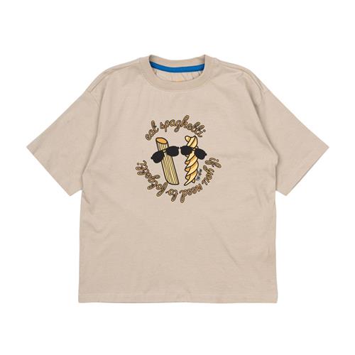 The New GOTS Nocchci Tee Feather Gray 7-8 Y  Grå  7-8 år  mand