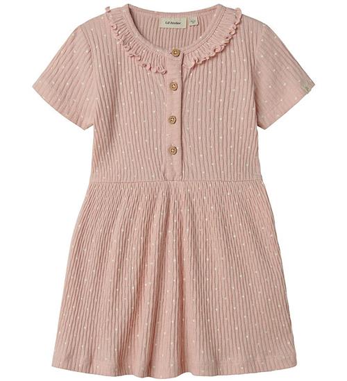 Lil Atelier Lil' Atelier Kjole - Rib - NmfFiducia - Peach Whip