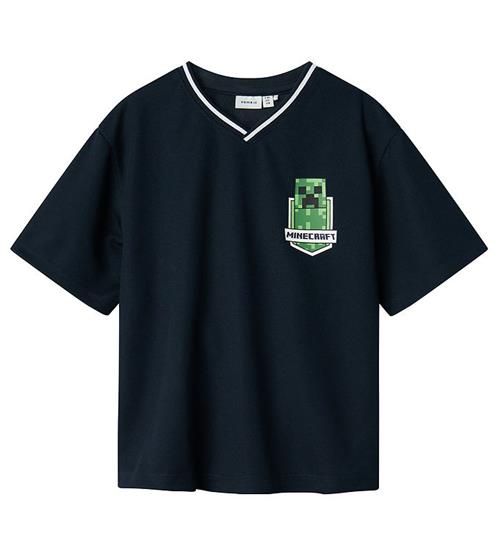 Se Name It T-shirt - Minecraft - NkmMose - Navy Blazer ved KidsWorld