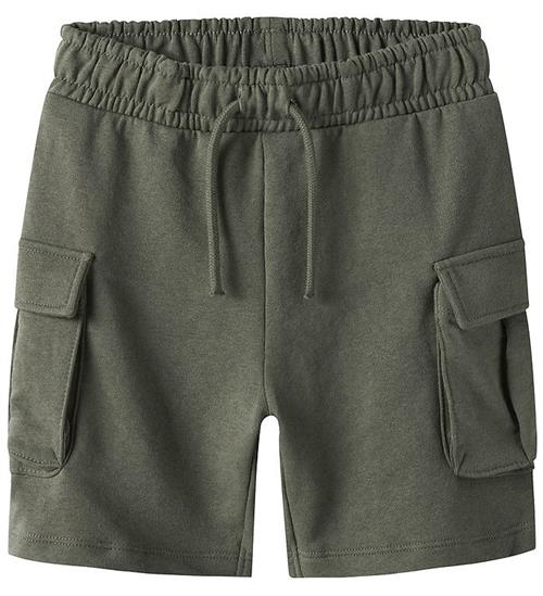 Name It Sweatshorts - Cargo - Noos - NkmOllie - Dusty Olive