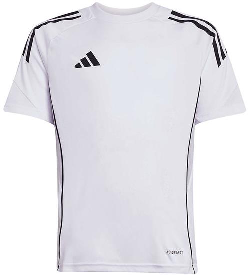 adidas Performance T- shirt - Tiro25C - Hvid m. Sort/Grå