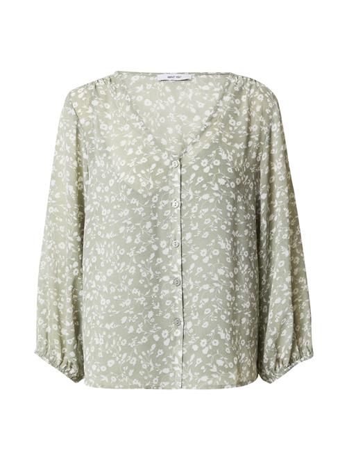 ABOUT YOU Bluse 'Marissa'  pastelgrøn / naturhvid