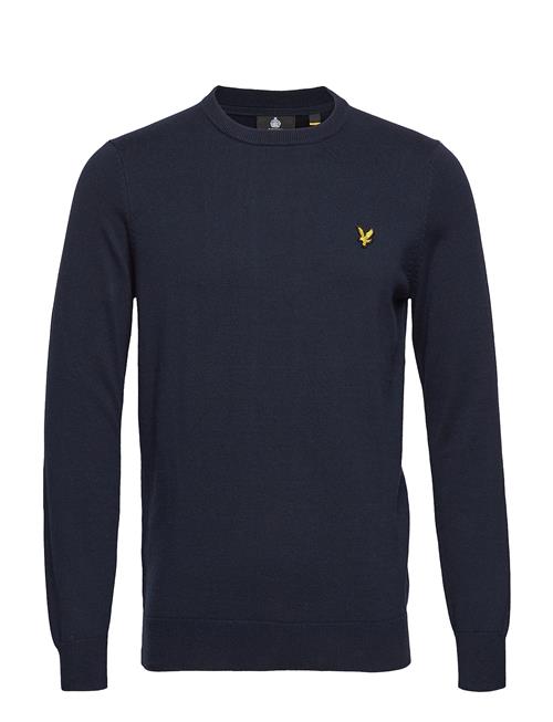 Se Cotton Crew Neck Jumper Lyle & Scott Blue ved Booztlet