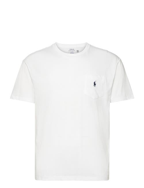 Se Classic Fit Jersey Pocket T-Shirt Polo Ralph Lauren White ved Booztlet