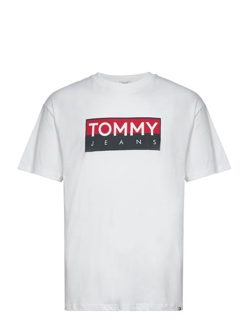 Se Tjm Reg Rwb Tommy Entry Tee Ext Tommy Jeans White ved Booztlet