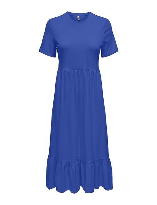 Onlmay S/S Peplum Calf Dress Box Jrs ONLY Blue