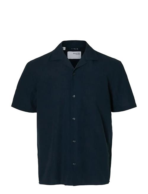 Slhrelaxsun Shirt Ss Resort Selected Navy