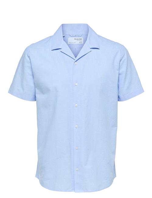 Slhrelaxsun Shirt Ss Resort Selected Homme Blue