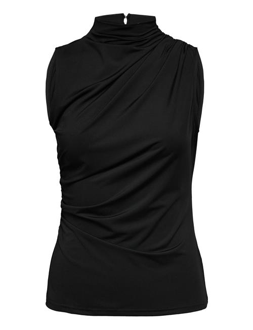 Se Rwbillie Sl Drape Top Rosemunde Black ved Booztlet