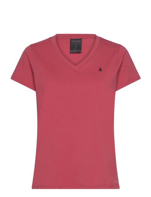 W Original V Neck Ss Tee Musto Pink