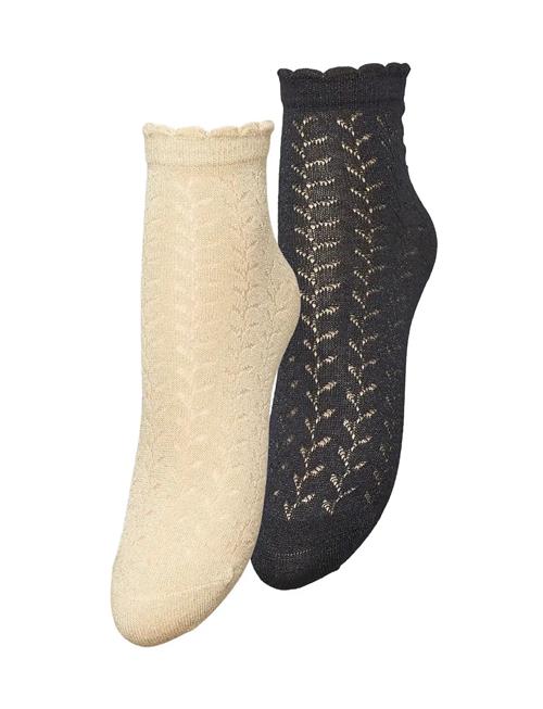 Se Leomy Cotta Short Sock 2 Pack Becksöndergaard Patterned ved Booztlet