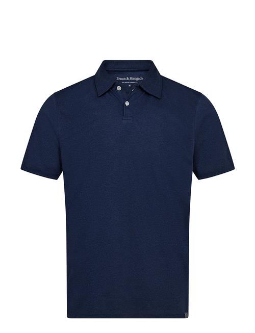 Bs Ishigaki Regular Fit Polo Shirt Bruun & Stengade Navy