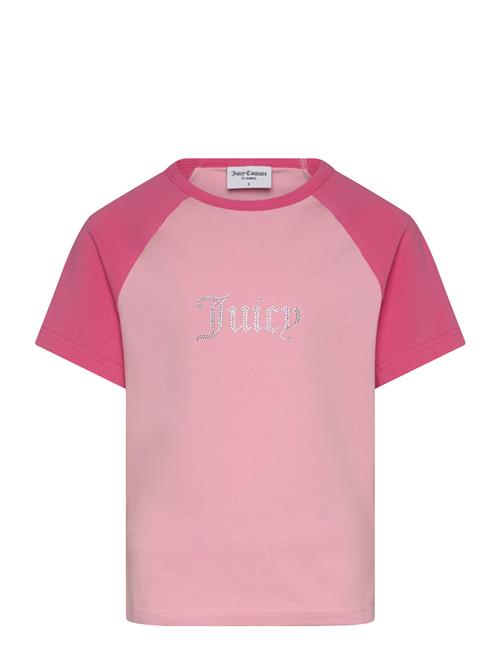 Contrast Raglan Baby Tee Juicy Couture Pink