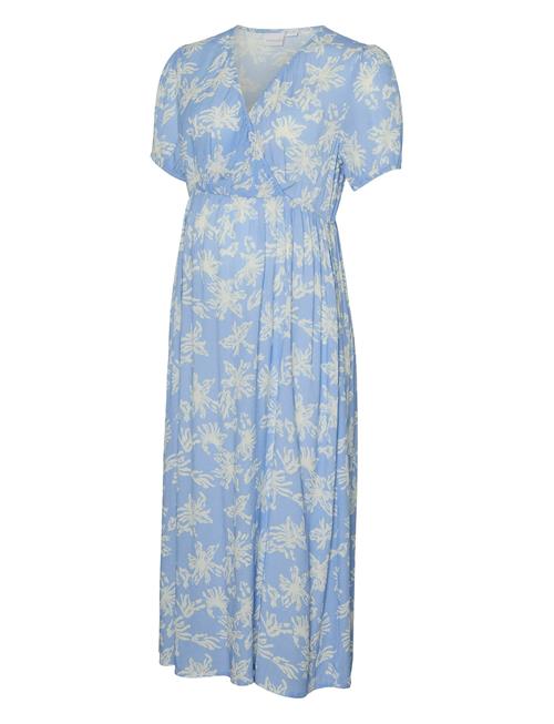 Mlalika Tess S/S Wo Midi Dress Mamalicious Blue