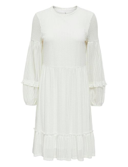 Onlnaja L/S Baloon Dress Cs Jrs ONLY White