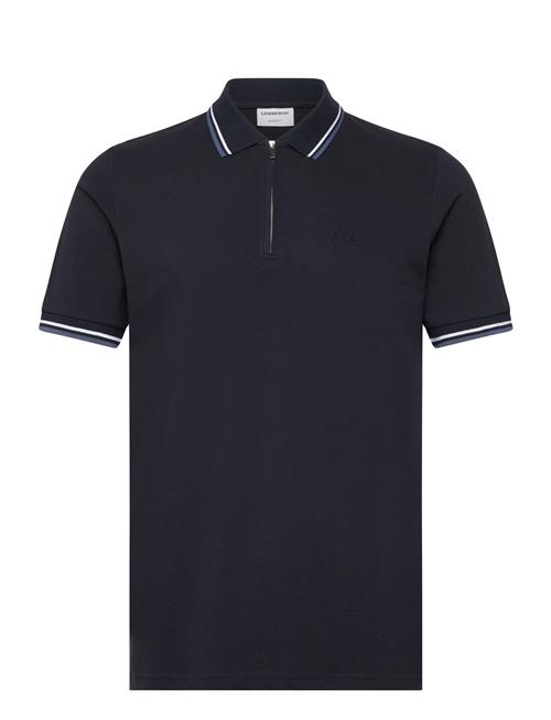 Se Polo Pique W. Zip Lindbergh Navy ved Booztlet