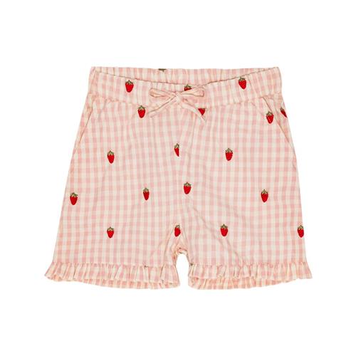 Flöss Dolly Shorts Pink Berry Gingham 98 cm  Lyserød  98 cm  kvinde