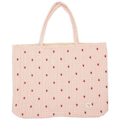 Flöss Dolly Quiltet Taske Pink Berry Gingham One Size      kvinde