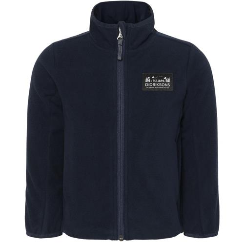 Didriksons Muskot Kids Fleece-jakke Dark Night Blue 100 cm  Blå  100 cm  Unisex