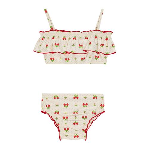 Se Flöss Sofia Bikini Soft White Berry | Hvid | 116 cm ved Babyshop