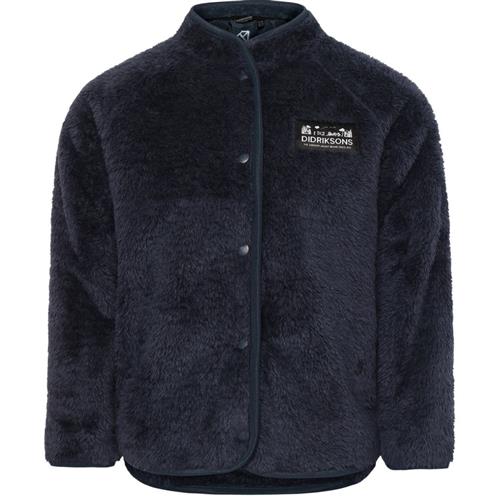 Didriksons Mylla Kids Fleecejakke Med Knapper Navy 110 cm  Blå  110 cm  Unisex