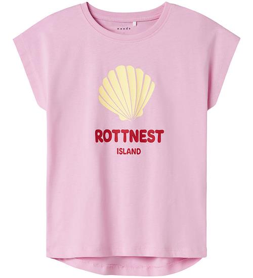 Se Name It T-Shirt - NkfViolet - Pink Frosting/Rottnest ved KidsWorld