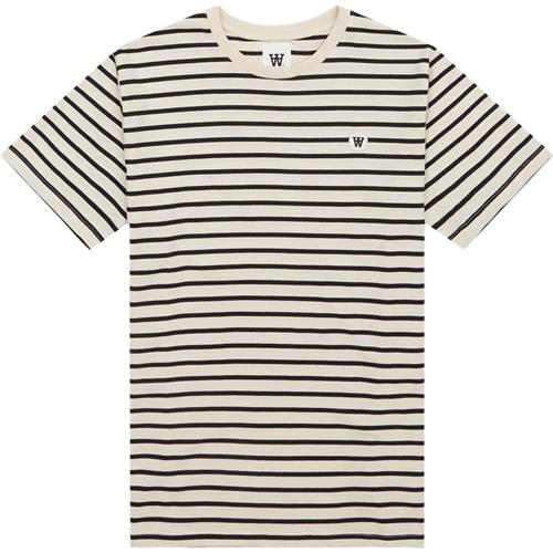 Wood Wood Ace Stripe Tee 30251373 T-shirts Off White/black