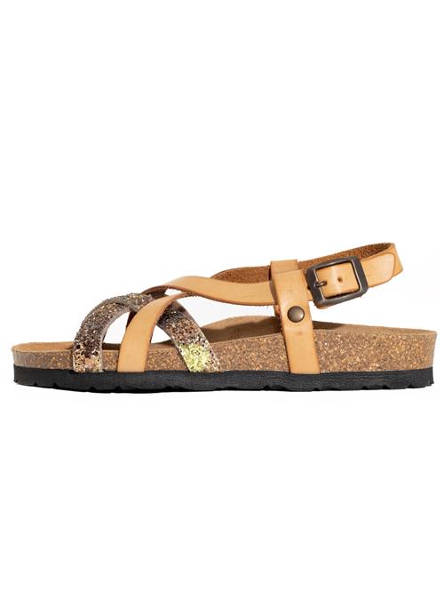 Bayton Sandaler 'Kari'  camel / guld