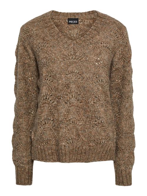 PIECES Pullover 'Bibbi'  brun