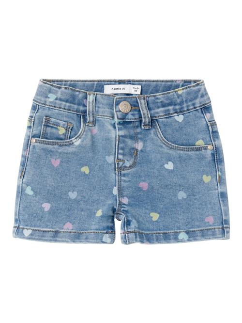 NAME IT Jeans 'Salli'  blue denim / lyseblå / gul / lilla