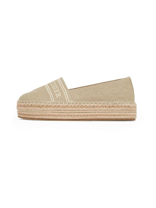 Se TOMMY HILFIGER Espadrillaer  beige / hvid ved About You