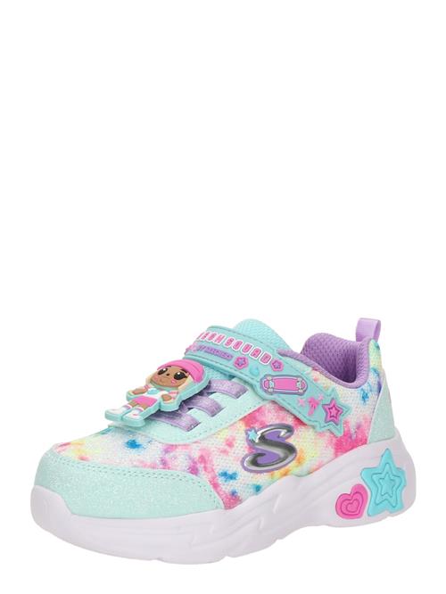 SKECHERS Sneakers 'SNUGGLE SNEAKS - SKECH SQUAD'  mint / lavendel / lys pink / hvid