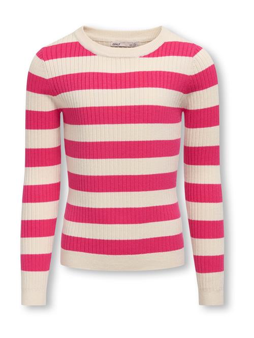 ONLY GIRLS Pullover 'KOGKAROL'  beige / pink