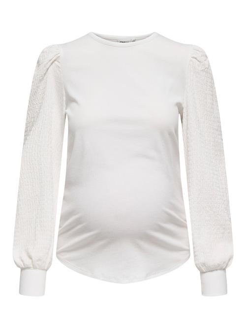 Se Only Maternity Pullover 'JULIE'  hvid ved About You