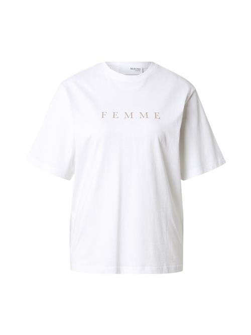 SELECTED FEMME Shirts 'SLFVILJA'  sand / hvid