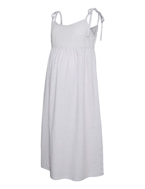 Mlvicki Strap Wo Midi Dress Mamalicious White