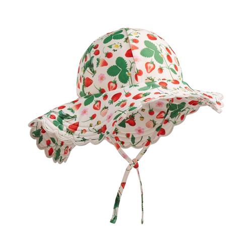 Molo Nuka Sun Hat Strawberry Field 1-2 Y  Beige  1-2 år  Unisex
