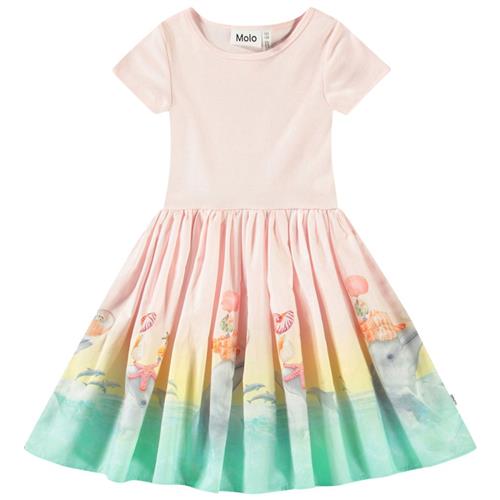 Molo Cissa Short-Sleeved Dress Wave Jumping 146/152 cm  Lyserød  146/152 cm  kvinde