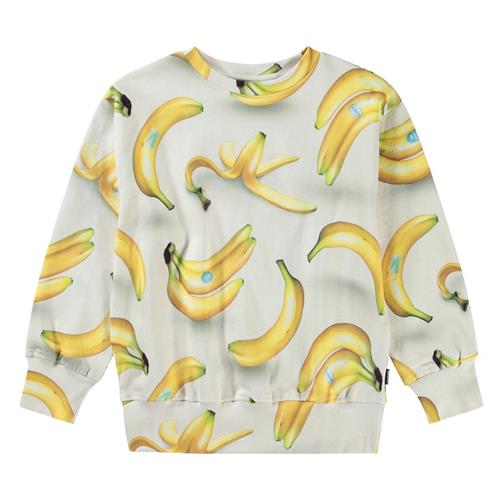 Molo Mattis Sweatshirt Bananas 104cm  Beige  104 cm  mand