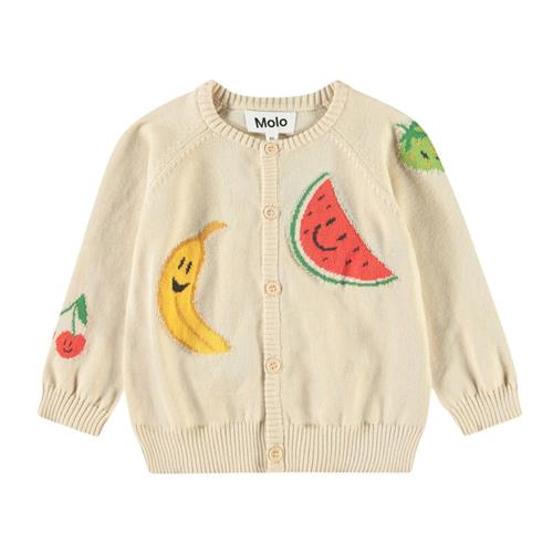 Molo Brody Cardigan Cute Fruits 80 cm  Beige  80 cm  Unisex