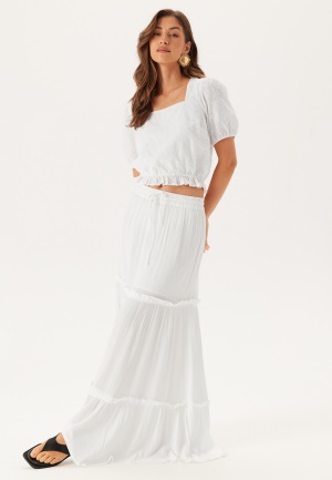 VILA Vimesa High Waist long skirt Cloud Dancer 40