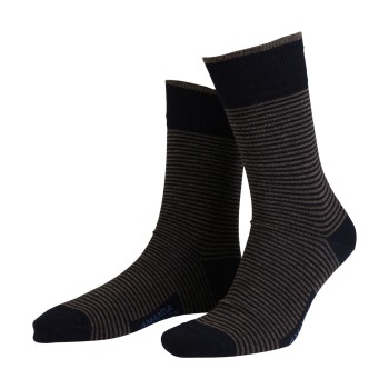 Amanda Christensen Strømper True Stripe Ankle Sock Mørkgrå  Str 39/42