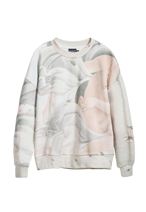 Desigual Sweatshirt  lysegrå / lyseorange / hvid